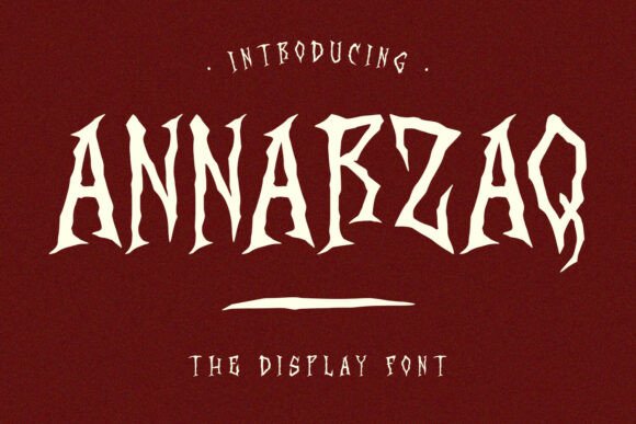 Annarzaq: A Font That Casts a Spell