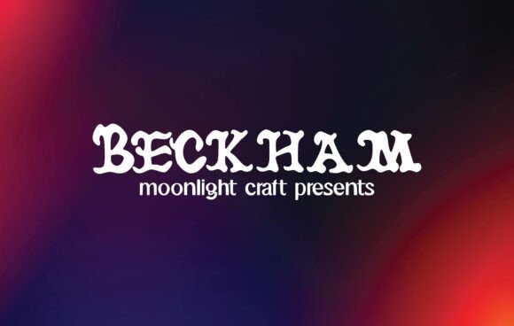 Beckham Font: Elevating Design with Elegance