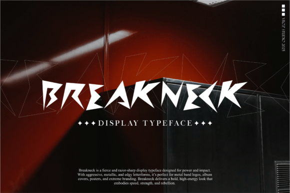 Breakneck: A High-Impact Display Typeface for Commanding Visuals