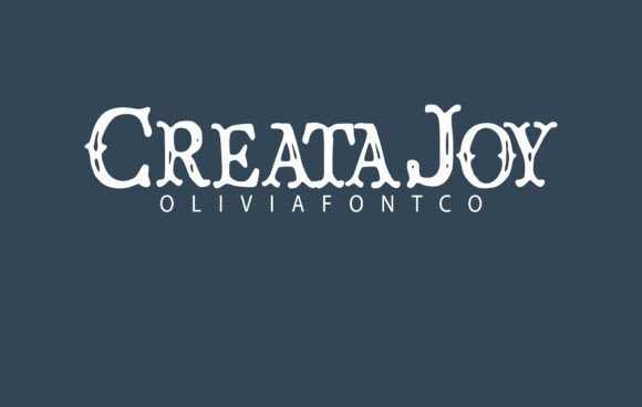 Creatajoy: A Romantic Font for Creative Expression