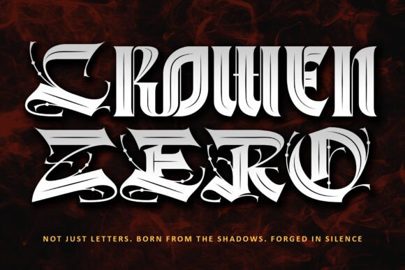 Crowen Zero: A Gothic Force in Modern Typography