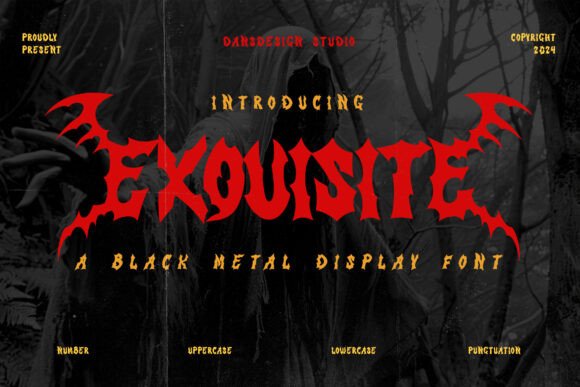 Exquisite: The Dark Energy Display Font Commanding Attention in Creative Industries