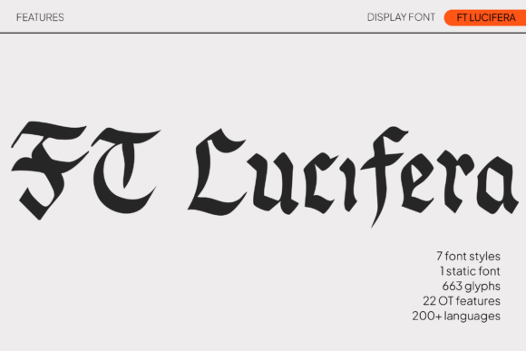 FT Lucifera: A Font That Speaks with Style