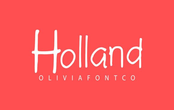 Holland and Holland Font: A Romantic Handwritten Typeface for Creative Design