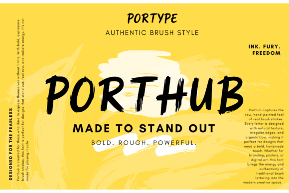 Porthub: A Font That Speaks Boldly to Modern Creativity