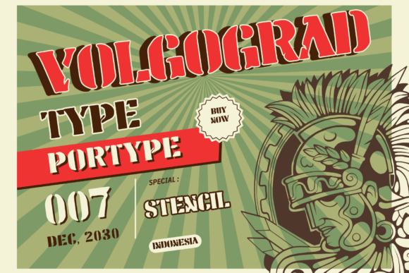 Volgograd Type: A Font That Commands Attention with Military Precision